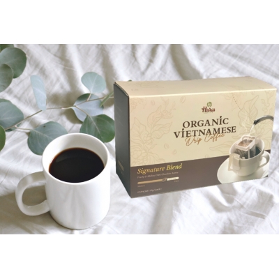 CÀ PHÊ PHIN GIẤY ORGANIC VIETNAMESE - SIGNATURE BLEND 15pcs title=