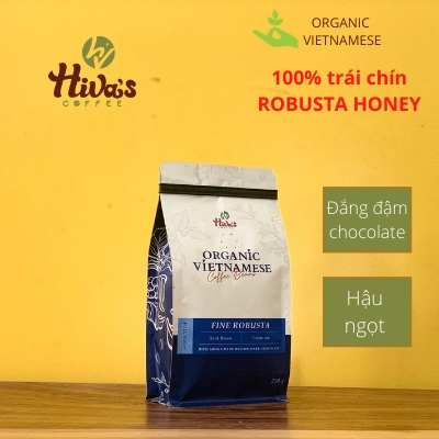 ORGANIC VIETNAMESE PURE COFFEE - FINE ROBUSTA (250g bag) title=