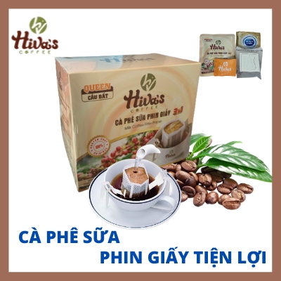 CÀ PHÊ PHIN GIẤY 3 in 1  QUEEN CẦU ĐẤT title=