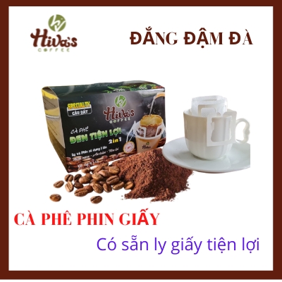 CÀ PHÊ PHIN GIẤY TIỆN LỢI 2 in 1  TYPICA CẦU ĐẤT title=