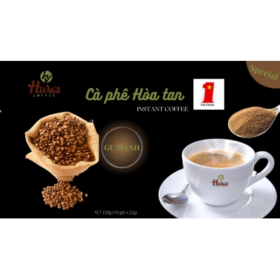 Cà phê hòa tan Sấy phun Blend Arabica & Robusta nguyên chất title=